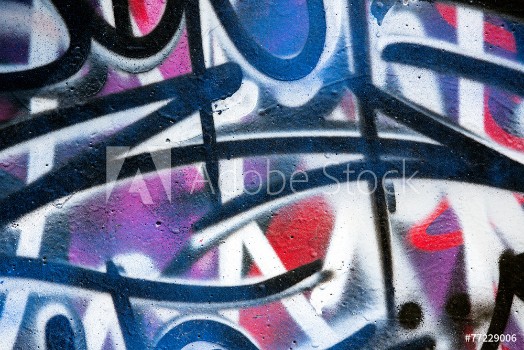 Picture of Wall covered with graffiti